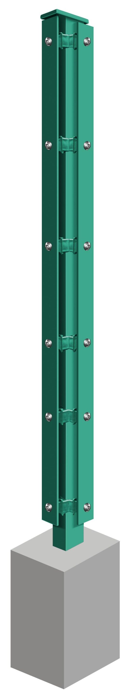 Eckpfosten Rechts System AC-Typ PSS, für Zaunhöhe 0.630 mm – Bild 6