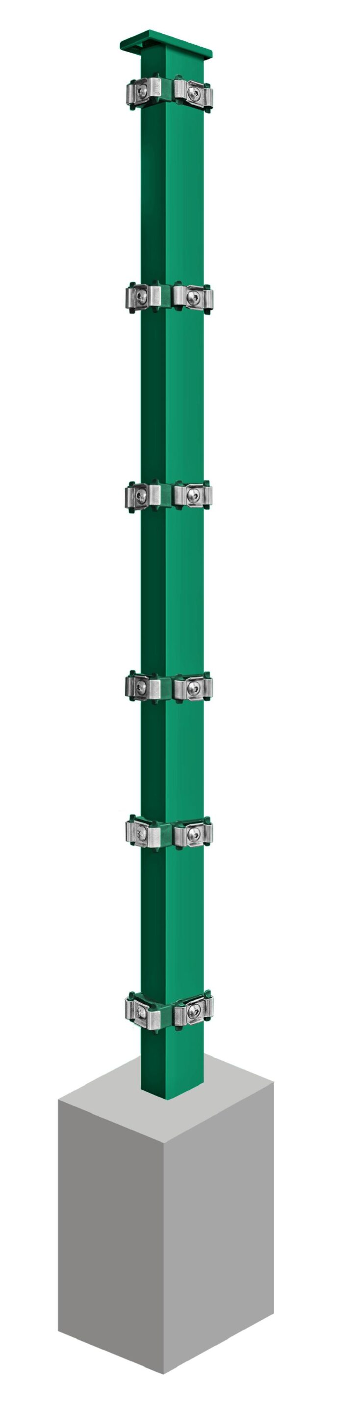 Eckpfosten Rechts System AC- Typ PLS, für Zaunhöhe 0.630 mm – Bild 6