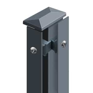 Eckpfosten Rechts System AC-Typ PSS, für Zaunhöhe 0.630 mm