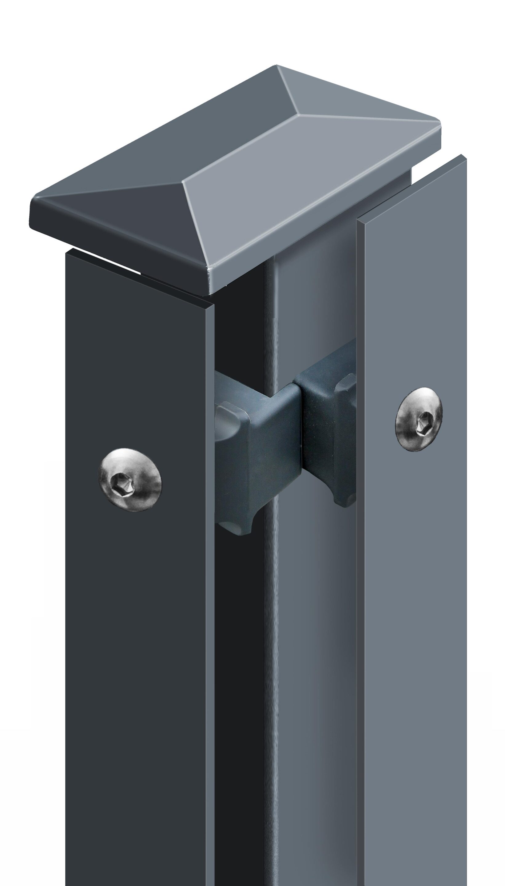 Eckpfosten Rechts System AC-Typ PSS, für Zaunhöhe 0.630 mm