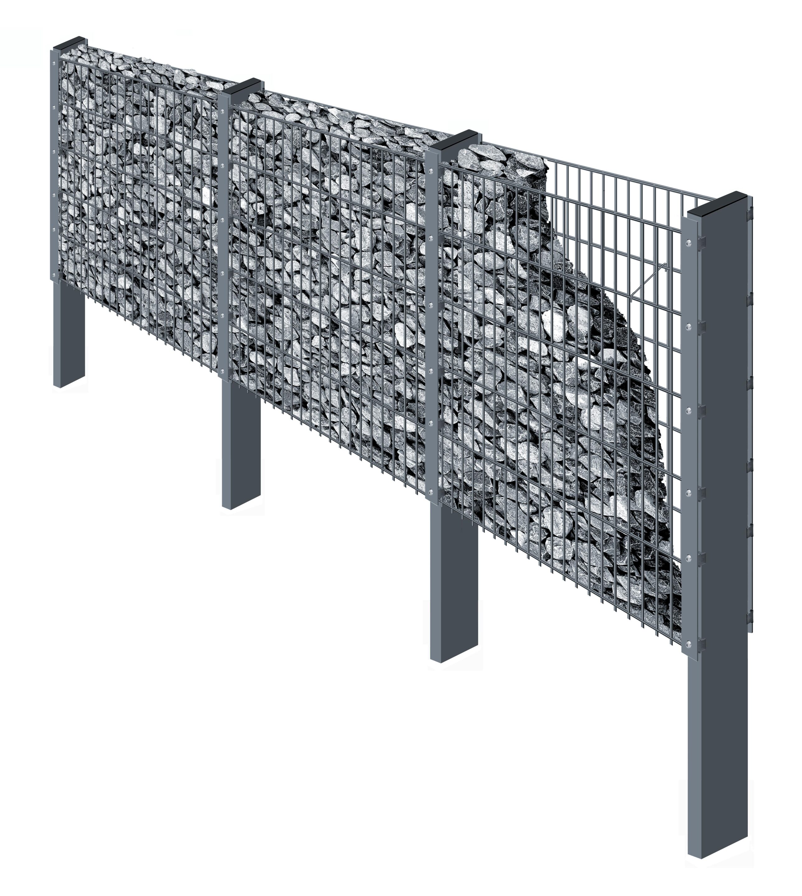 Gabionenpfosten Höhe 0.630 mm, Typ EPS 120 – Bild 2