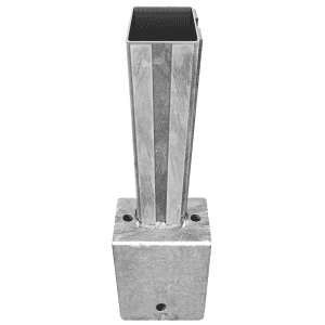 Winkelplatte 100x150x150x8 mm, für Torpfosten 80/80